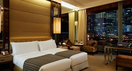The Fullerton Bay Hotel Singapore Room Type - Deluxe Room Twin The Fullerton Bay Hotel Singapore Room Type - Deluxe Room Twin