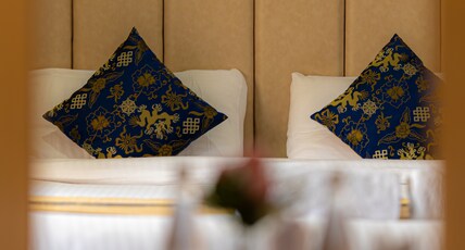 The Nangsay Hotel Room Type - LUXURY DOUBLE ROOM WITH BALCONY MOUNTAIN VIEW The Nangsay Hotel Room Type - LUXURY DOUBLE ROOM WITH BALCONY MOUNTAIN VIEW