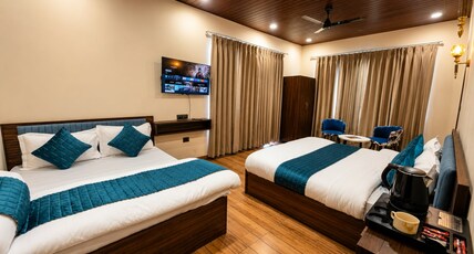 Dharamshila Retreat Room Type - Mountain Forest Family Room With Private Balcony Dharamshila Retreat Room Type - Mountain Forest Family Room With Private Balcony