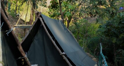 Waterfall Camping A Hidden Paradise near Rishikesh Room Type - Double Tent