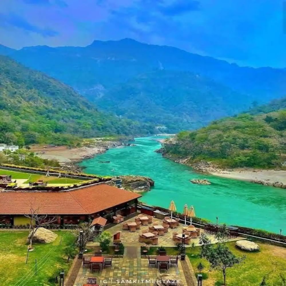 Aura on the Ganges Rishikesh - Tap to explore photos