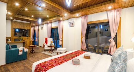 Jannat Resort and Spa (A Centrally Heated River and Himalayas View Resort) Room Type - Royal Suite with Balcony and Forest and Village View Jannat Resort and Spa (A Centrally Heated River and Himalayas View Resort) Room Type - Royal Suite with Balcony and Forest and Village View