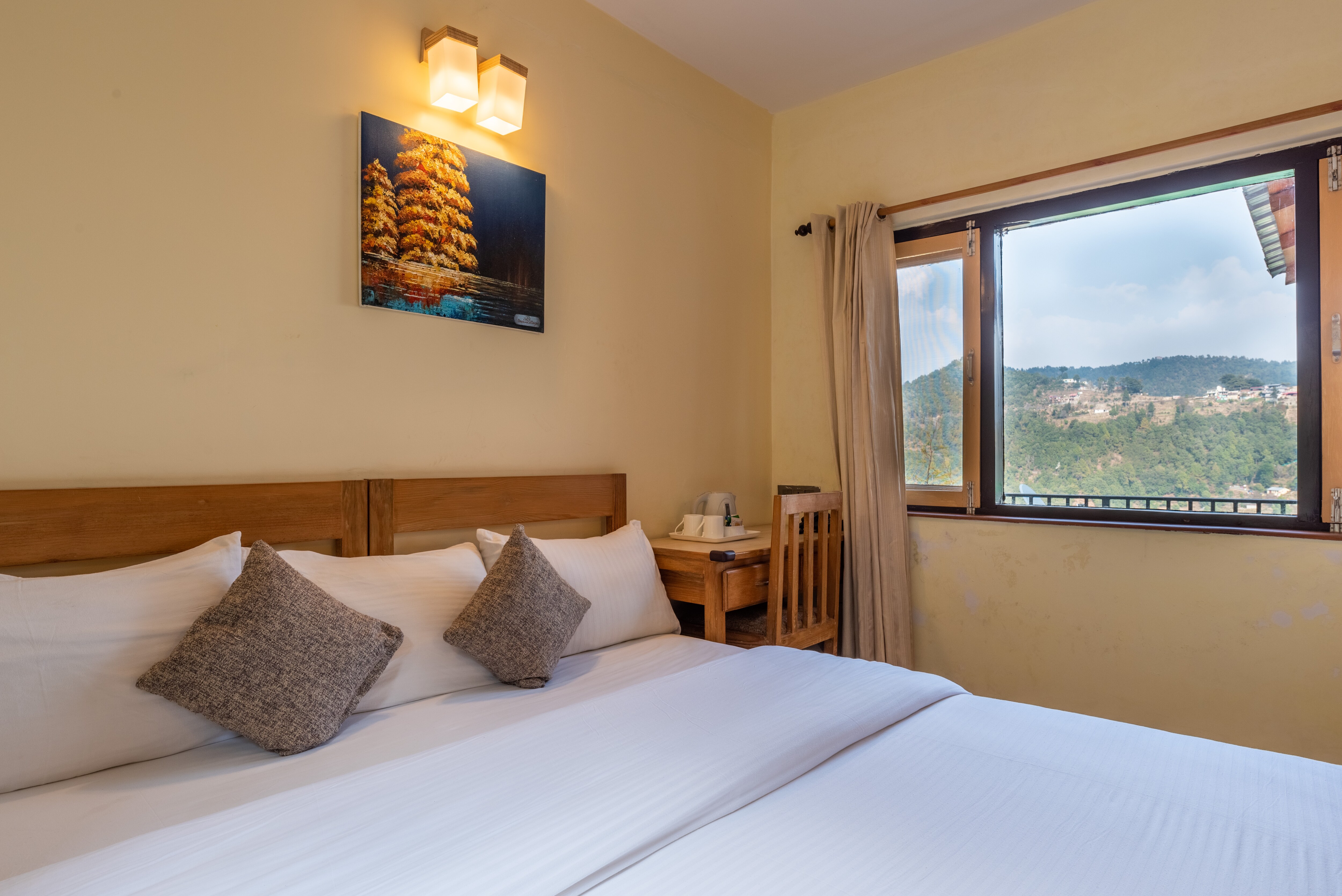 Pet-Friendly 2BHK w mountain view | Dream Cottage (1) by RoamHome - Tap to explore photos
