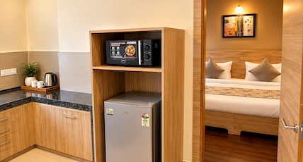 Starlit Suites Shirdi Room Type - Deluxe One Bedroom Suite with Kitchenette Living Area and Balcony Starlit Suites Shirdi Room Type - Deluxe One Bedroom Suite with Kitchenette Living Area and Balcony
