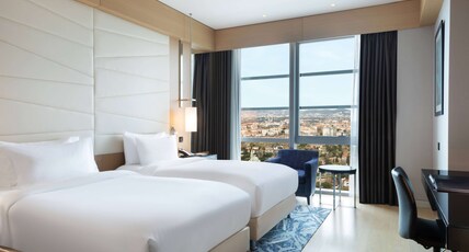 Wyndham Grand Istanbul Levent Room Type - Deluxe Room Twin Bed with City View Wyndham Grand Istanbul Levent Room Type - Deluxe Room Twin Bed with City View