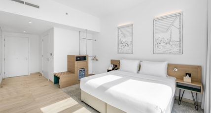 Ecos Dubai Hotel at Al Furjan Room Type - Accessible King Room City View Ecos Dubai Hotel at Al Furjan Room Type - Accessible King Room City View
