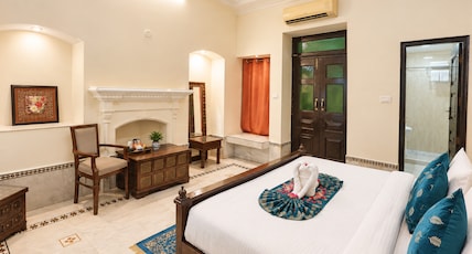 Hotel Ganga Heritage The Palm Bliss Resort Room Type - Divya Ganga Facing Private Balcony Heritage Suites Hotel Ganga Heritage The Palm Bliss Resort Room Type - Divya Ganga Facing Private Balcony Heritage Suites