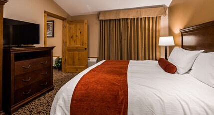 Best Western Tyrolean Lodge Room Type - 1 King Bed, Non-Smoking, Mountain View, Sofabed, Microwave And Refrigerator, Coffee Maker, High Spee Best Western Tyrolean Lodge Room Type - 1 King Bed, Non-Smoking, Mountain View, Sofabed, Microwave And Refrigerator, Coffee Maker, High Spee
