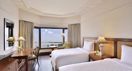 Hyderabad Marriott Hotel and Convention Centre Room Type - Executive Lake View Twin with Bathtub & Lounge Access Hyderabad Marriott Hotel and Convention Centre Room Type - Executive Lake View Twin with Bathtub & Lounge Access