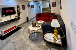 The Godfather 2BR w King Beds Near Max Saket