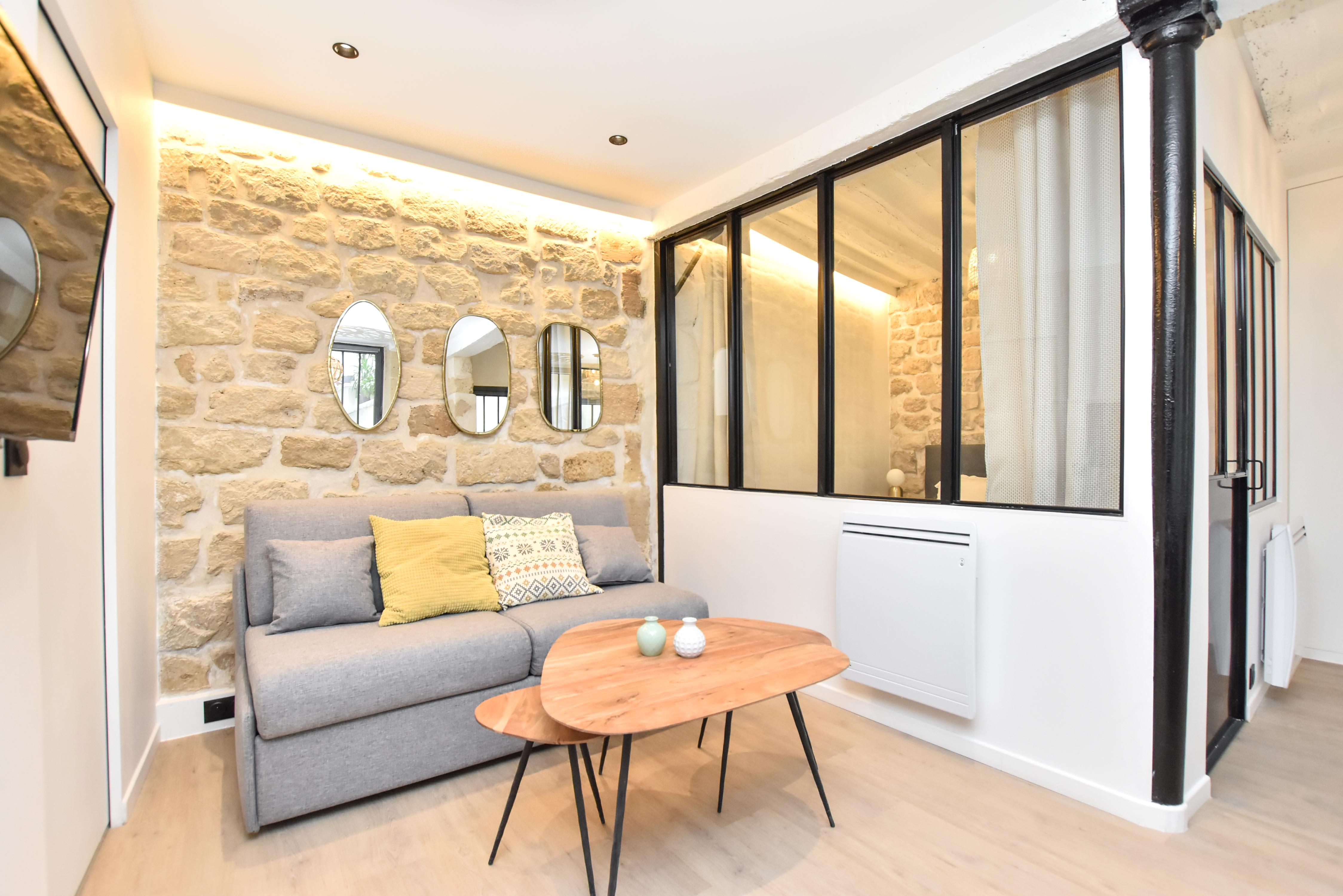 Cozy apartment - 1BR/4P - Sentier - Tap to explore photos