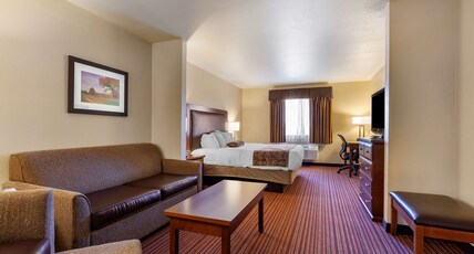 Best Western Plus Sparta Trail Lodge Room Type - 1 King Bed, Non-Smoking, Business Plus, Sofa, Wireless High-Speed Internet Access, Microwave And Ref Best Western Plus Sparta Trail Lodge Room Type - 1 King Bed, Non-Smoking, Business Plus, Sofa, Wireless High-Speed Internet Access, Microwave And Ref