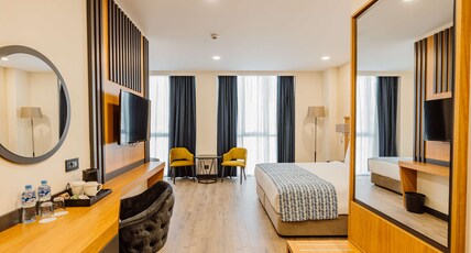 Best Western Plus Batumi Room Type - Accessible - 1 King 1 Single, Mobility Accessible, Roll In Shower, Mini Bar, Safe, Air-Conditioned, Best Western Plus Batumi Room Type - Accessible - 1 King 1 Single, Mobility Accessible, Roll In Shower, Mini Bar, Safe, Air-Conditioned,