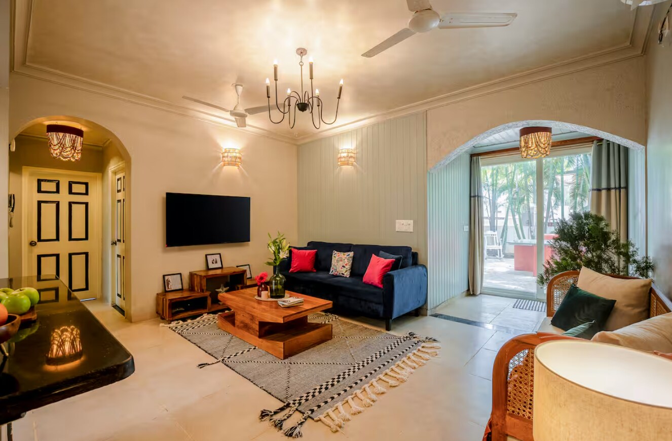 Charming 2BHK with Lush Garden, Siolim, North Goa - Tap to explore photos