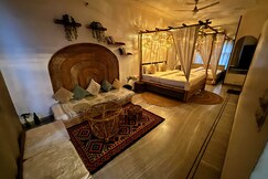 Ganga and Forest View Bohemian room
