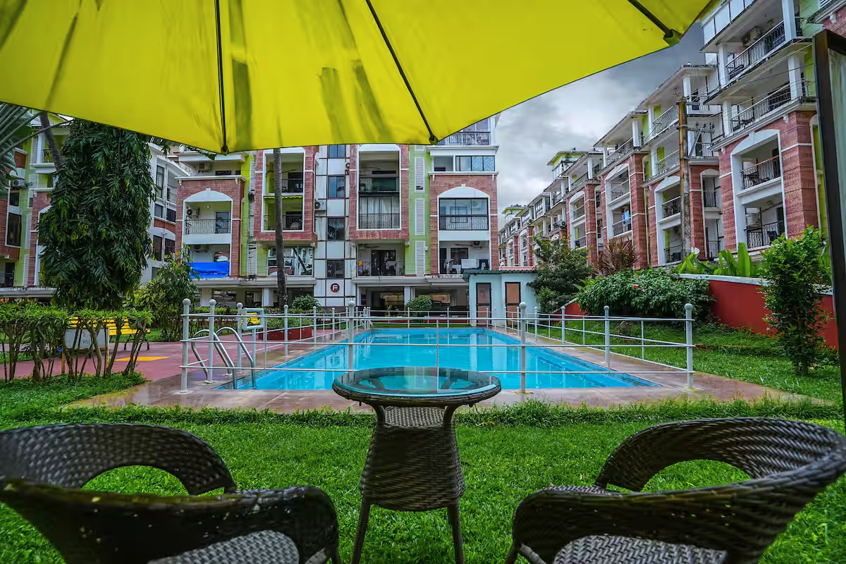 Skylight BNB - 2BHK with pool near Candolim beach - Tap to explore photos
