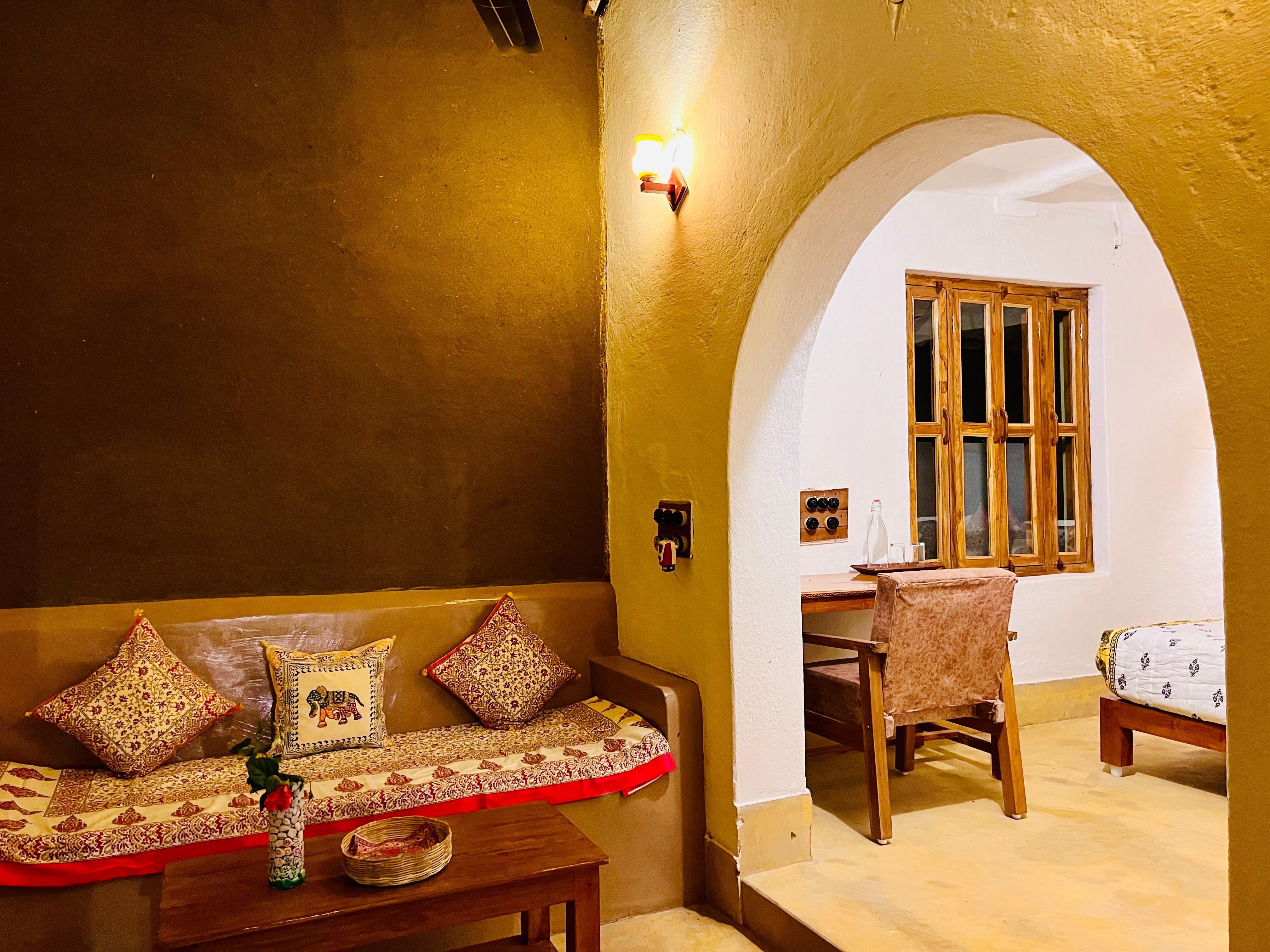 Vindhyavan mud house - Tap to explore photos