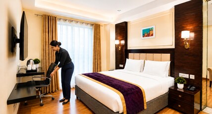 Imperial Villa By Hotel GreySky South Delhi Room Type - Premium Room with City View & Bathtub by Greysky Group Imperial Villa By Hotel GreySky South Delhi Room Type - Premium Room with City View & Bathtub by Greysky Group