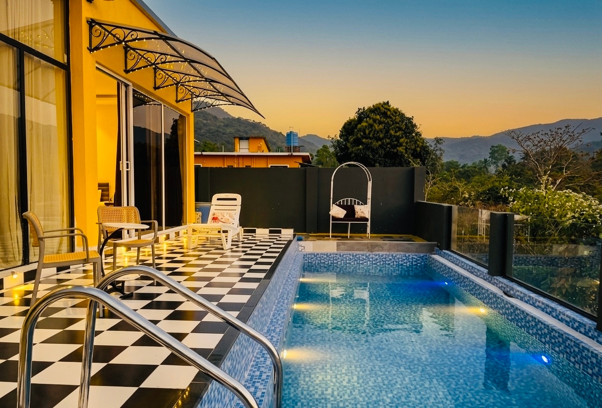 Goa s most stylist villa for couple I Pool I BBQ - Tap to explore photos