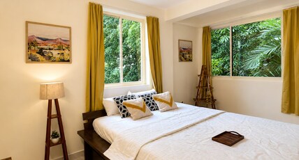 Tropical 1BHK Apartments by Z Stays - Baga Room Type - Yellow Sunshine Boho | Spacious 1BHK with Kitchen & High-Speed WiFi Tropical 1BHK Apartments by Z Stays - Baga Room Type - Yellow Sunshine Boho | Spacious 1BHK with Kitchen & High-Speed WiFi