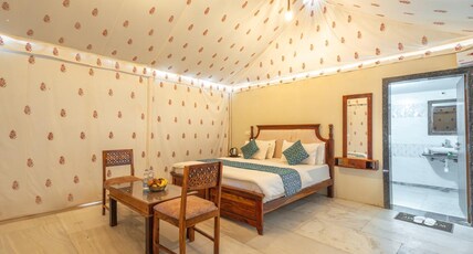 HAPPY ADVENTURE CAMP JAISALMER Room Type - Luxury Royal Swiss Tent Ac