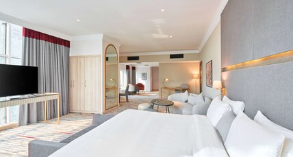Ramada by Wyndham Doha Old Town Room Type - Mobility Accessible Room, Roll-In Shower w Grab Bars, 1 King Bed, Non-Smoking Ramada by Wyndham Doha Old Town Room Type - Mobility Accessible Room, Roll-In Shower w Grab Bars, 1 King Bed, Non-Smoking