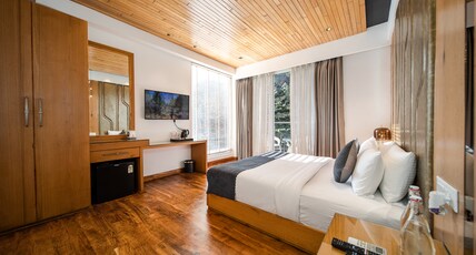 Moksha Riverside Room Type - Luxury Mountain and River Facing With Balcony