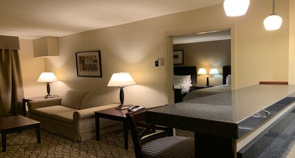 Holiday Inn Express & Suites MILFORD Room Type - 2 Queen Suite Communications Mobility Accessible Holiday Inn Express & Suites MILFORD Room Type - 2 Queen Suite Communications Mobility Accessible