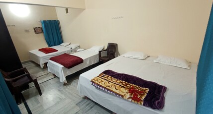 RaghuvarDham Room Type - Delux 2 Double Bed + 1 Single Bed Room (AC)