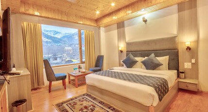 The Zima Resort (Centrally Heated and Mountain View) Room Type - Deluxe Room with Rohtang View The Zima Resort (Centrally Heated and Mountain View) Room Type - Deluxe Room with Rohtang View