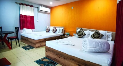 Megha Beach Resort Room Type - Quadrupal Room with Sea View