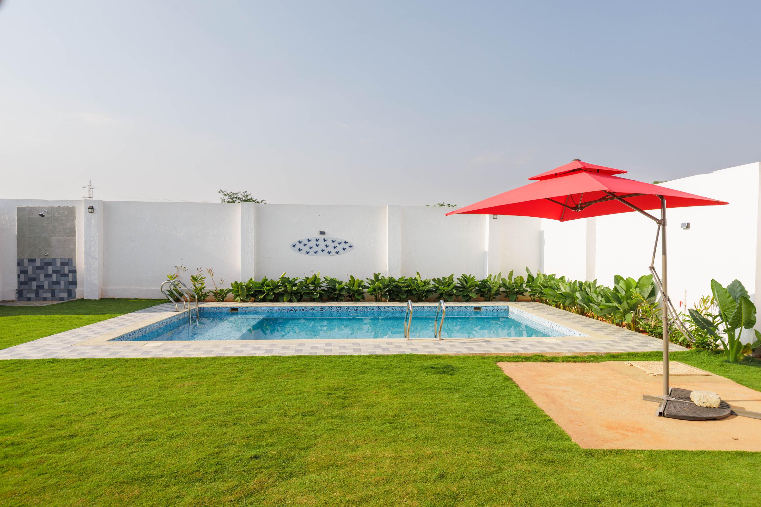 The Dew Drop Villa by StayJade| 3BHK| Pvt Pool Lawn - Tap to explore photos