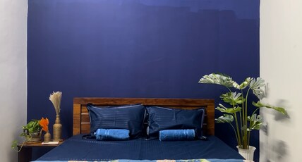 your warm boho corner in the city Room Type - Blue