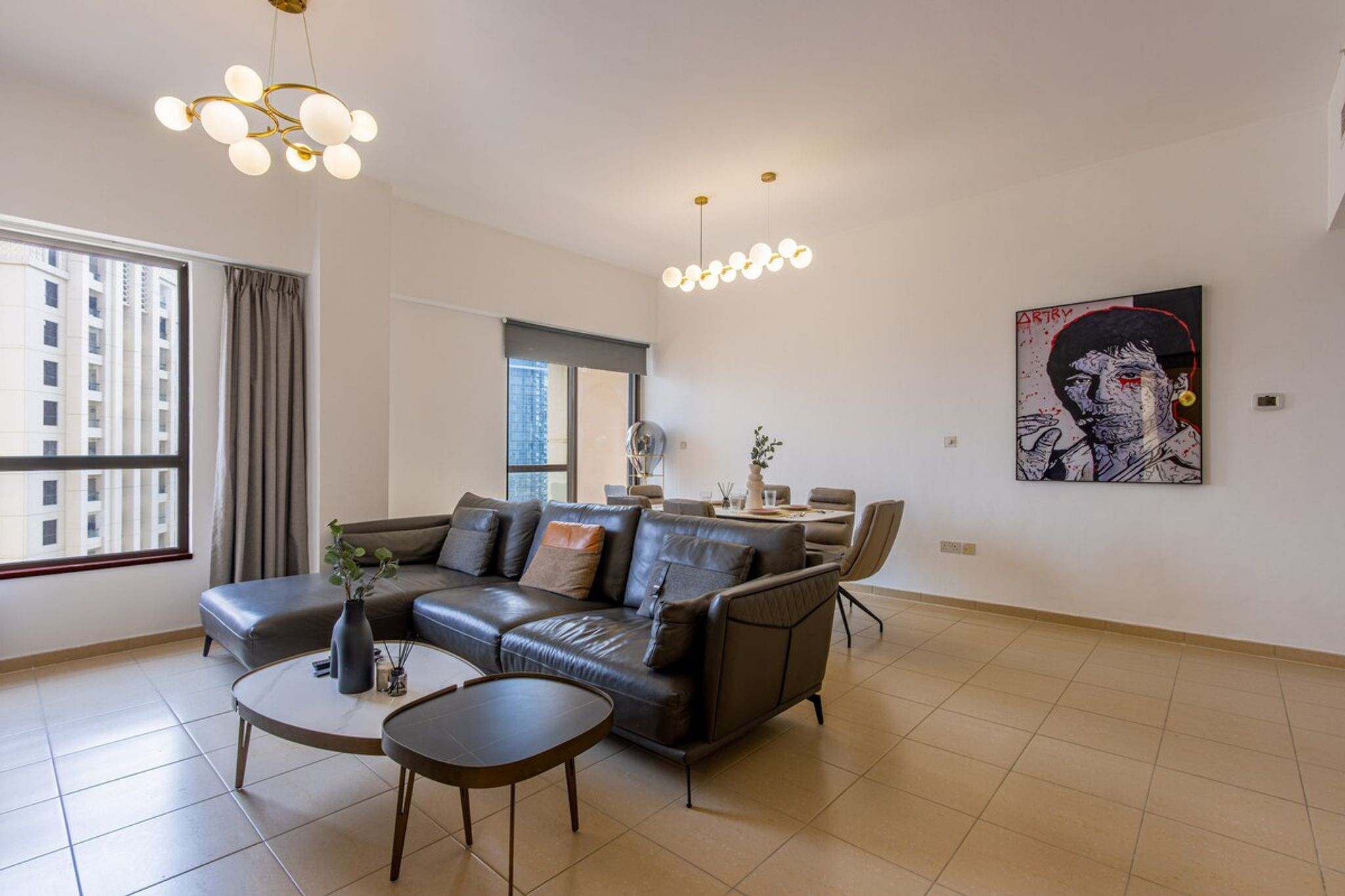 ELIVAAS Curated Bright 1BR with Marina & City Views - Tap to explore photos