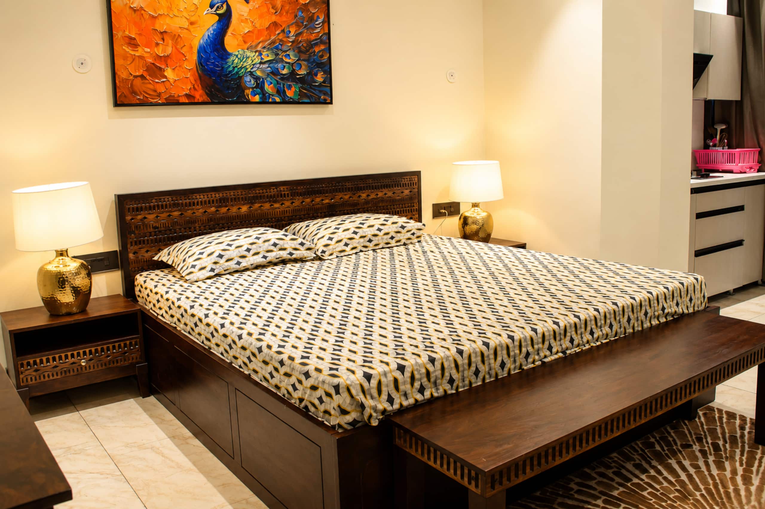 Luxe Studio | River & Hill View | 10 min from UPES - Tap to explore photos