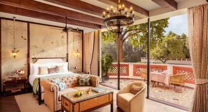 The Maharaja's Lodge, Ranthambore Room Type - Grand Luxury Room with Balcony The Maharaja's Lodge, Ranthambore Room Type - Grand Luxury Room with Balcony
