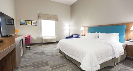 Hampton Inn by Hilton Mustang Room Type - KING W  FRIDGE MICROWAVE