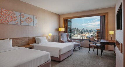 Jubilee Prestige Hotel Ratchadapisek Room Type - Premier Room, Guest room, 2 Queen, City view