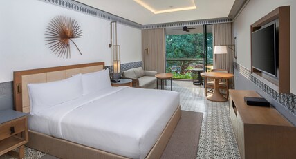 DoubleTree by Hilton Goa - Panaji Room Type - King Deluxe Room Garden View With Balcony DoubleTree by Hilton Goa - Panaji Room Type - King Deluxe Room Garden View With Balcony