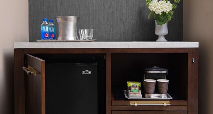 Hilton Indianapolis Hotel & Suites Room Type - 1K DLX - FRIDGE - SOFA BED