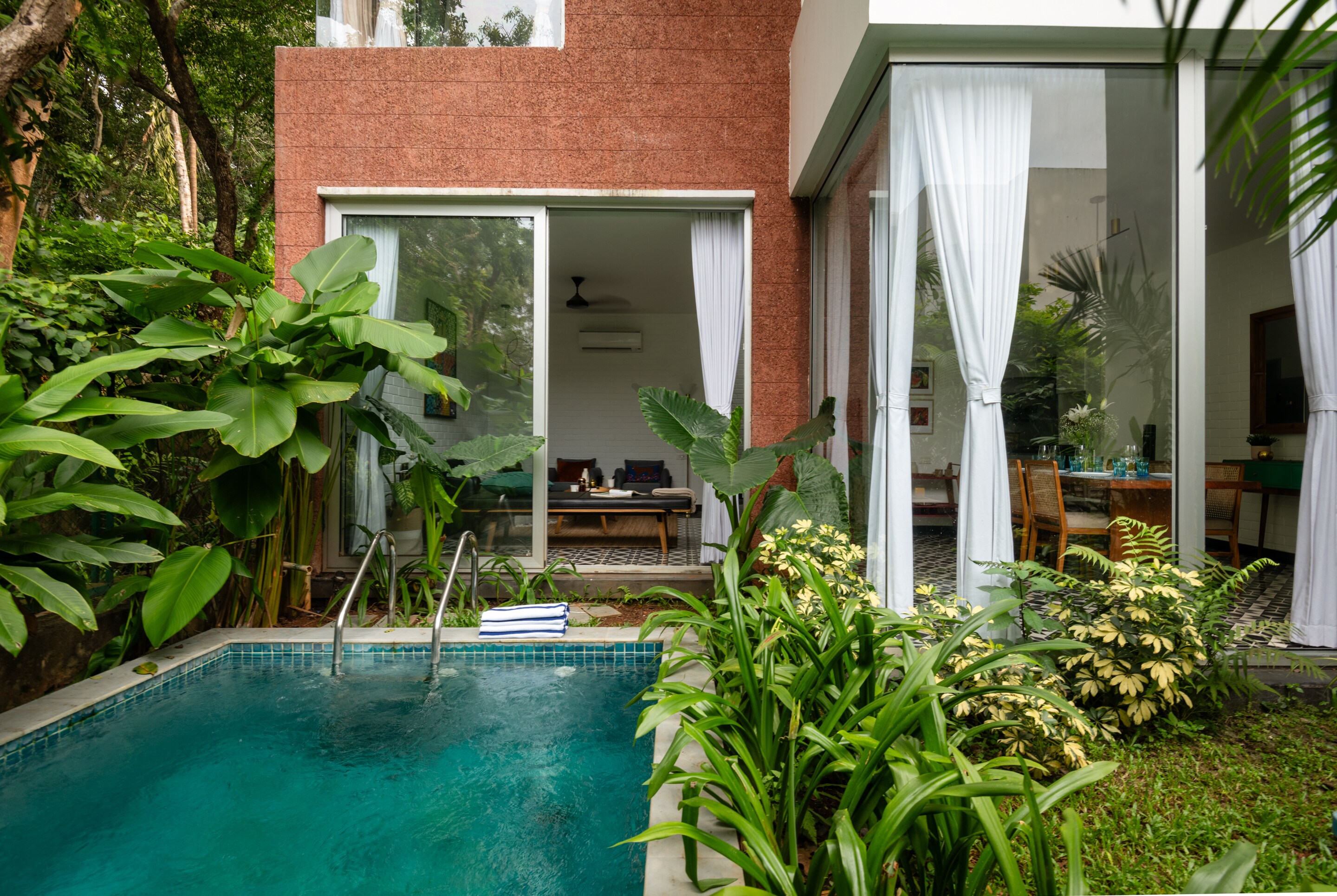 La Avila by The Blue Kite - 2BHK Villa with Pvt Pool, Garden & Housekeping 10 min to Thalassa & KBTS - Tap to explore photos