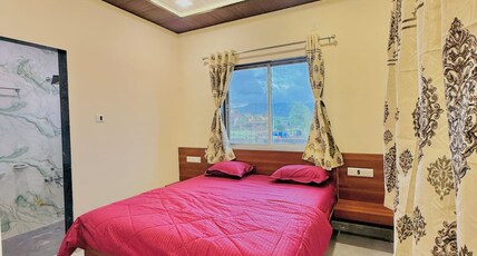 The Mountain Haven - 4 BHK Villa | Private Pool & Turf | Mountain View Room Type - Bedroom 1