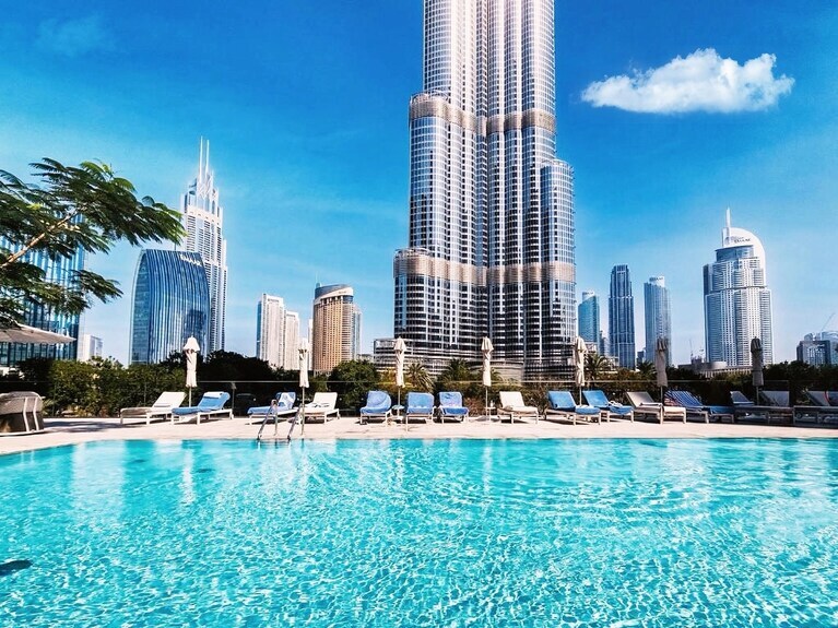 Lux 2BR @Downtown Views With Glorious Burj View - Tap to explore photos