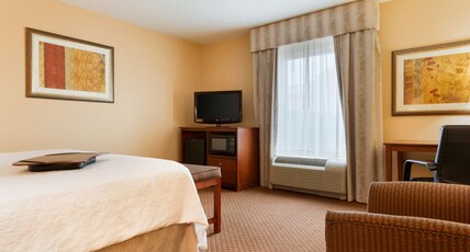 Hampton Inn & Suites Detroit/Chesterfield Township Room Type - 1KNG MOB HEAR ACC W TUB NS