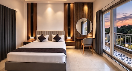 Luxuriaa Inn Resort at Statue of Unity Room Type - Suite With Bathtub And Pool View Room Luxuriaa Inn Resort at Statue of Unity Room Type - Suite With Bathtub And Pool View Room