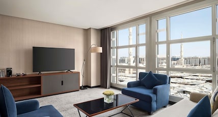 Anwar Al Madinah Movenpick Hotel Room Type - Junior suite with panaromic Haram view Anwar Al Madinah Movenpick Hotel Room Type - Junior suite with panaromic Haram view