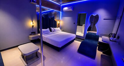 Hotel Nova Ways Room Type - Red Room / Blue Room Xclusive suite with Projector / Large 50 Inch Smart Web OS T.v. High Speed Inte