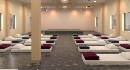 Ayanam Palace Room Type - 21 Beded NonAC Family Hall with Balcony & Attached 4 Bathroom