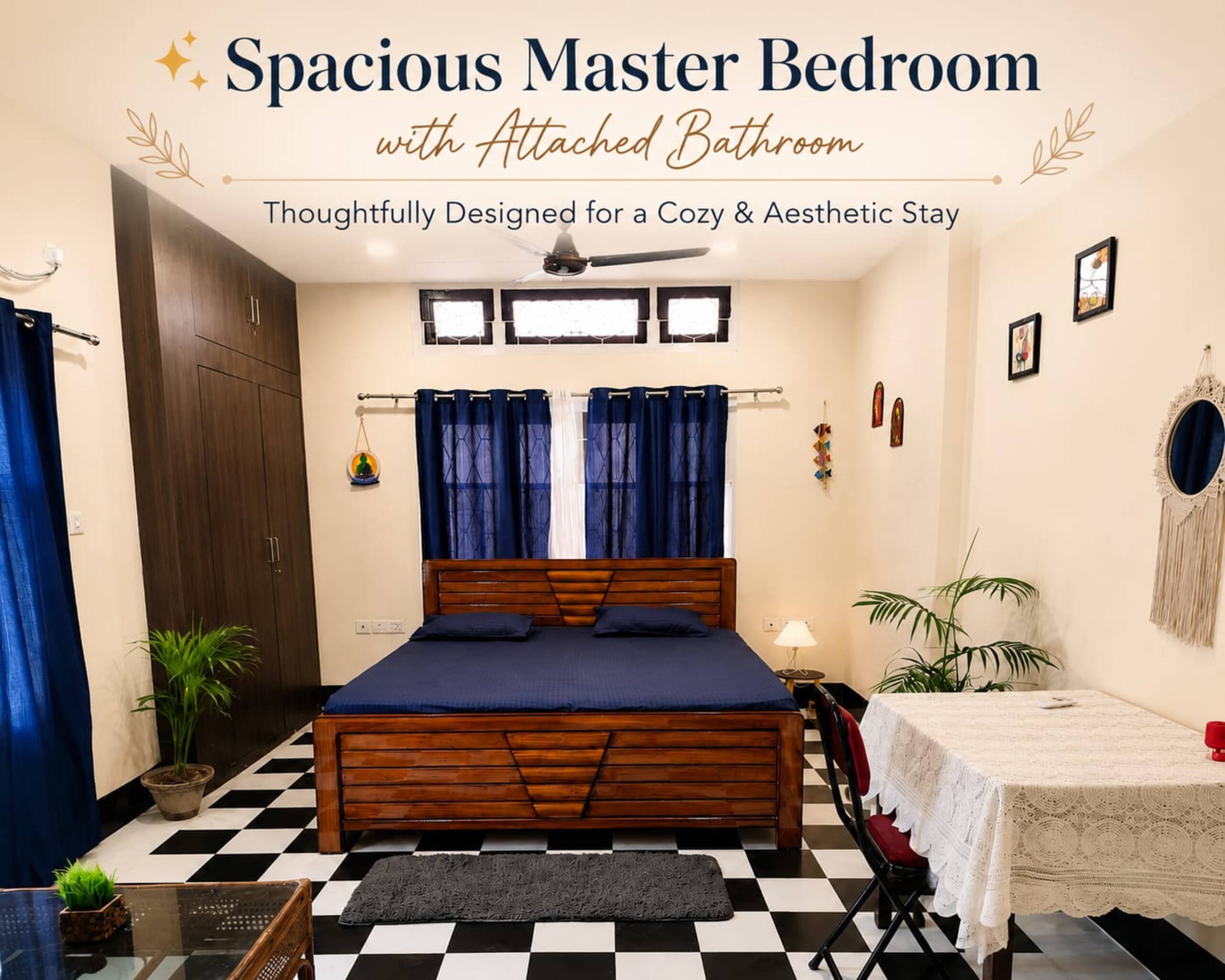 Quietscape Inn | Cozy Spacious 2BHK in Zoo Road - Tap to explore photos