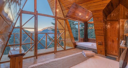 Nesta Narkanda Cottage | Rooms & Guided Treks Room Type - A-Frame Stone Cottage